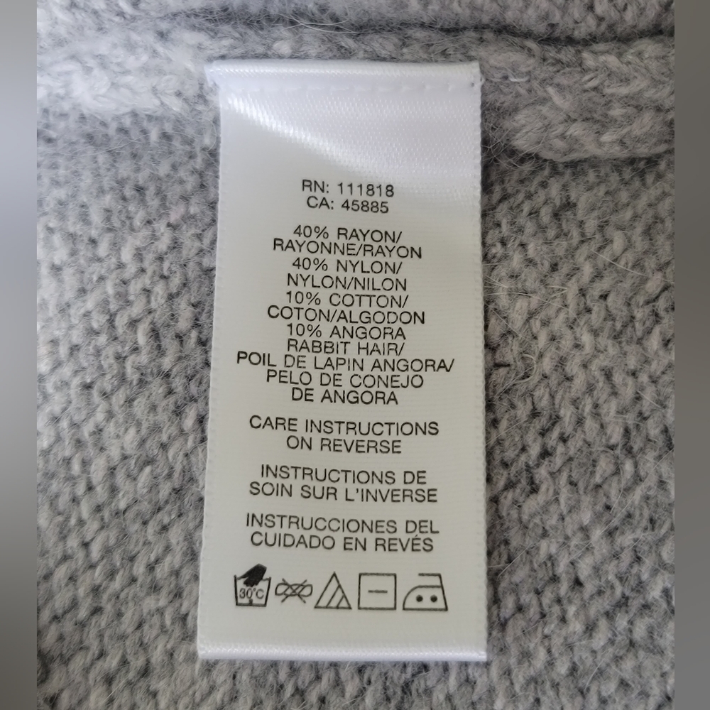 NWOT Michael Kors Gray Turtleneck Sweater, Size S - Picture 5 of 12